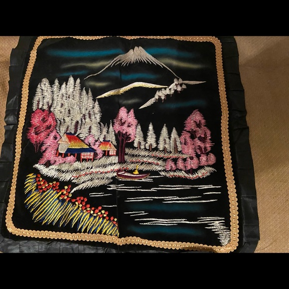 Vintage 1950’s oriental pillow cover from Korea. - Picture 1 of 6